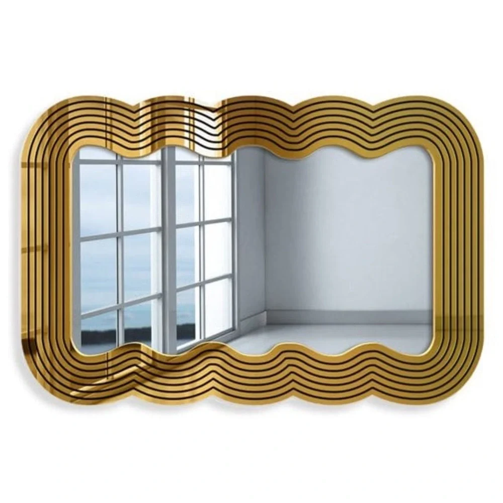 4artworks gold wavy mirror